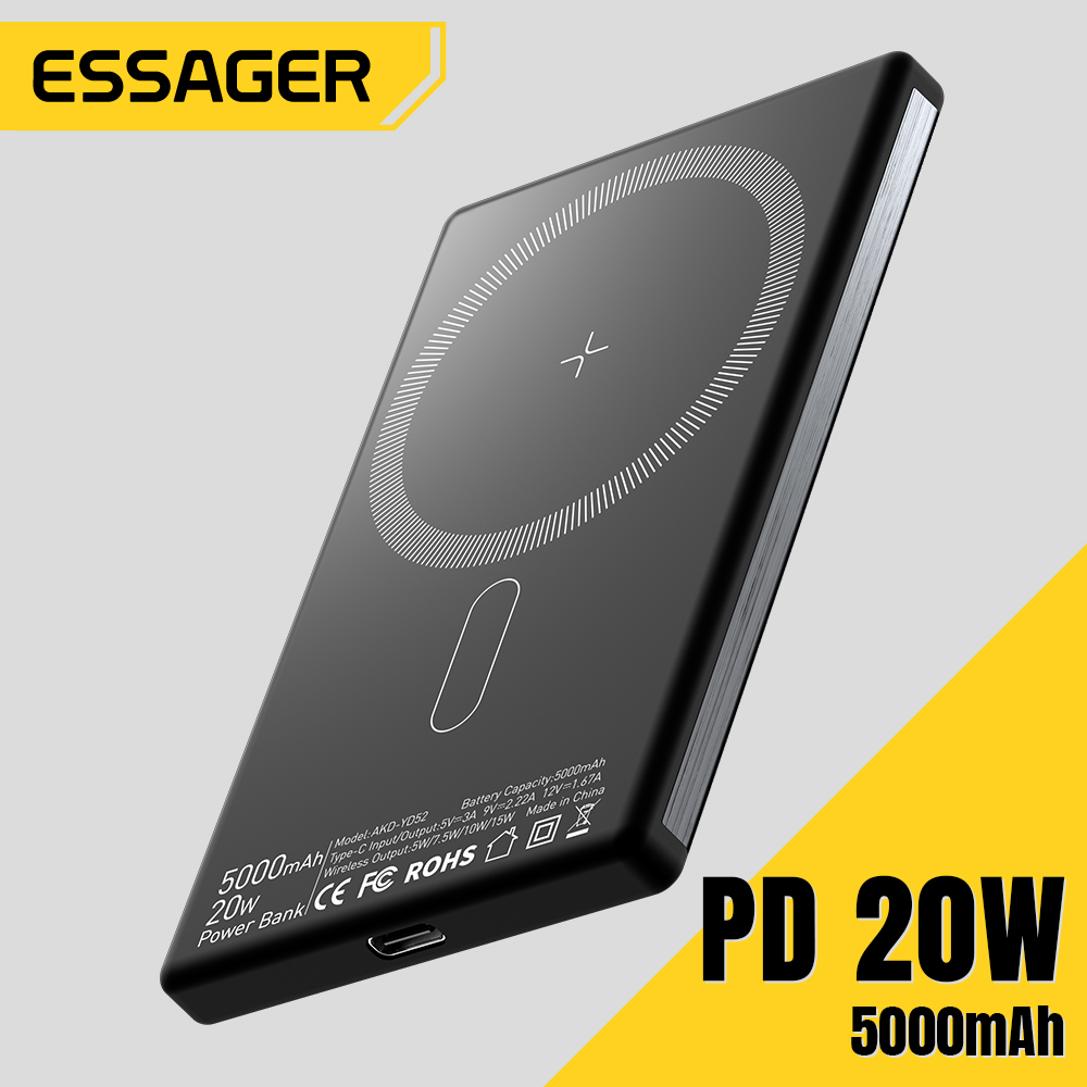 Essager PD 20W: Cargador Inalámbrico Magnético para iPhone
