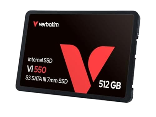 Tus archivos y programas volarán con una velocidad sorprendente gracias al VERBATIM VI550 SSD de 512GB: tecnología 3D NAND y compatibilidad SATA III te esperan en esta oferta imperdible para quienes buscan rendimiento asequible.