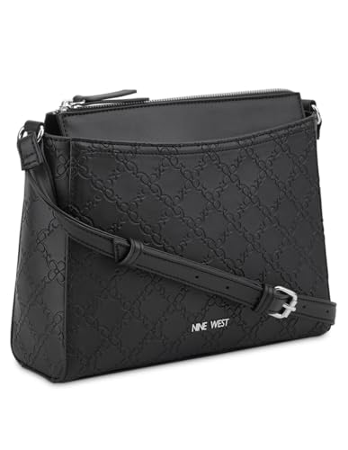 Nine West Bowie: Elegante Mini Bandolera Negra
