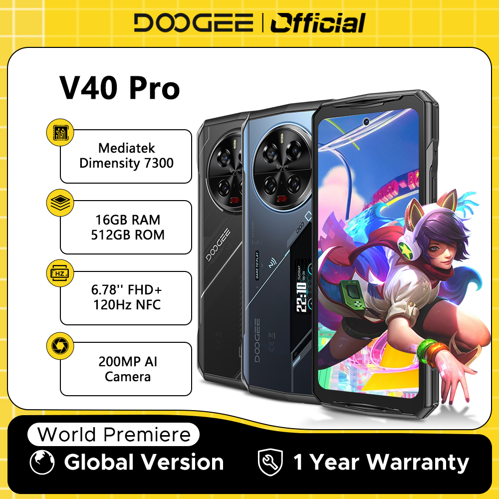 Olvídate de cargar tu teléfono por días y resiste cualquier aventura: el DOOGEE V40 PRO 5G con su batería de 8680mAh y diseño ultraresistente llega para los amantes de la acción y la durabilidad extrema.