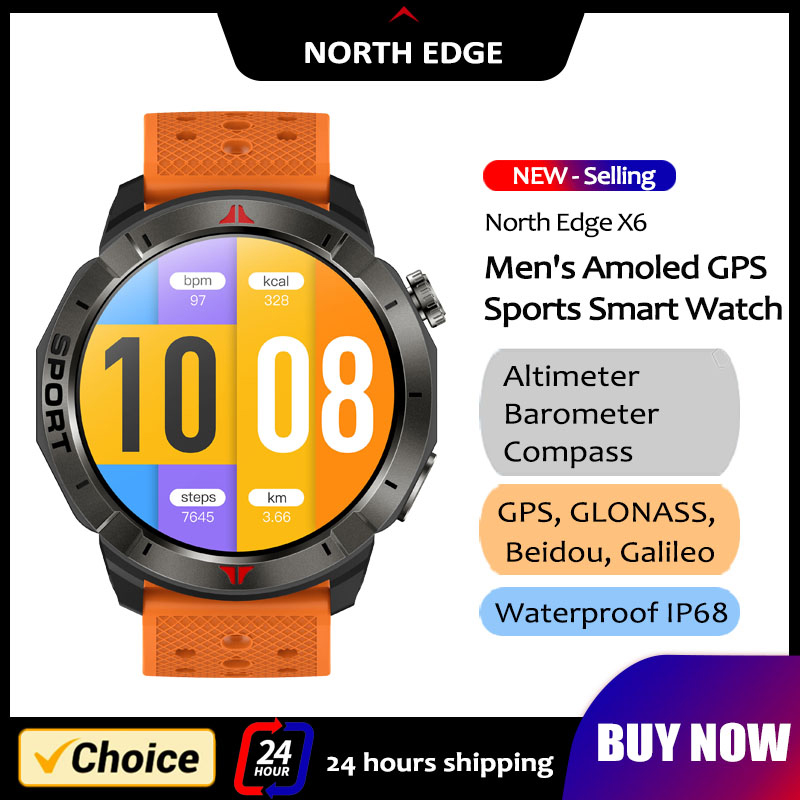 Monitorea tu salud y aventuras sin límites: el NORTH EDGE GPS con pantalla AMOLED de 1.43" y resistencia IP68 redefine la experiencia wearable en una oferta imperdible para deportistas y viajeros.