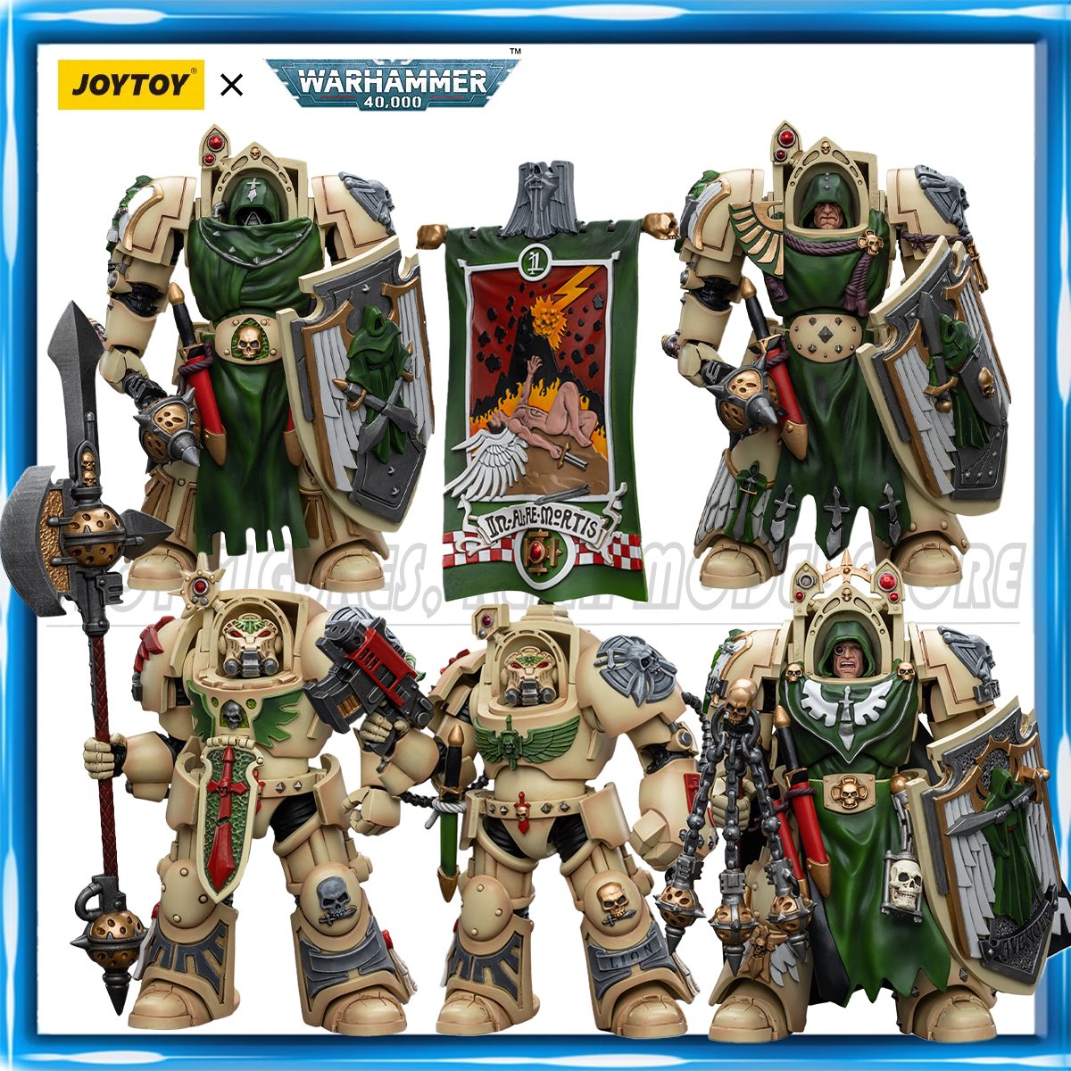 JOYTOY Warhammer 40K: Figuras de Acción Dark Angels