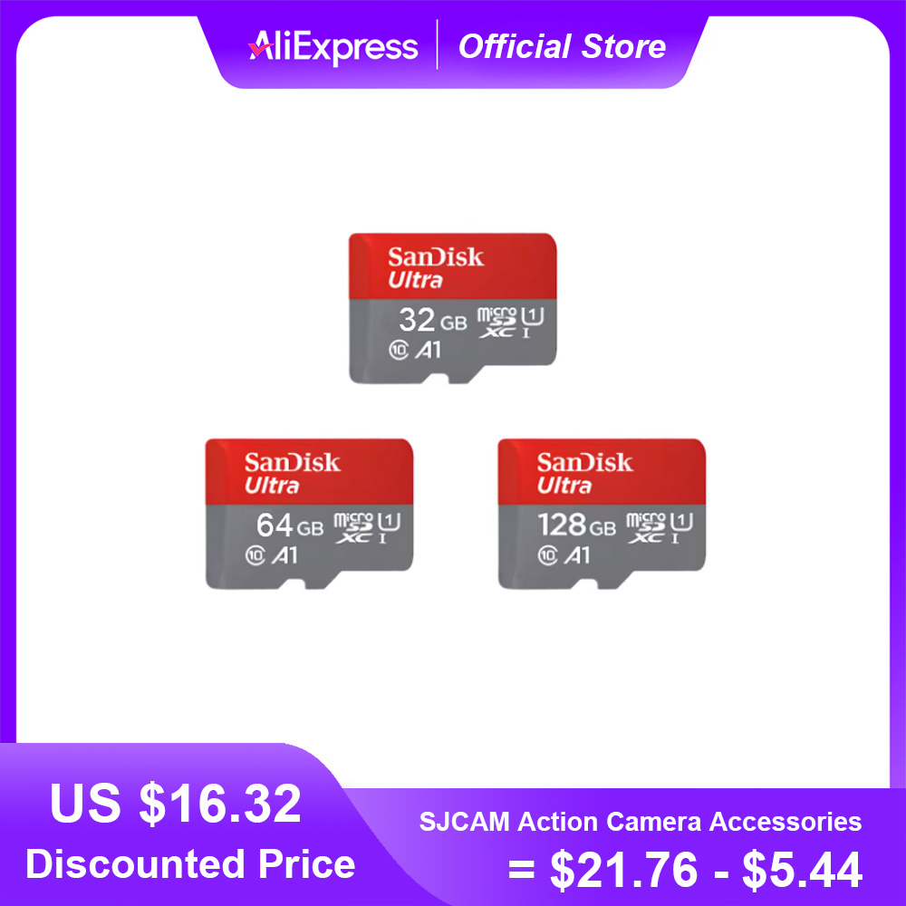 Oferta Especial: Tarjeta de Memoria SanDisk para Cámaras SJCAM