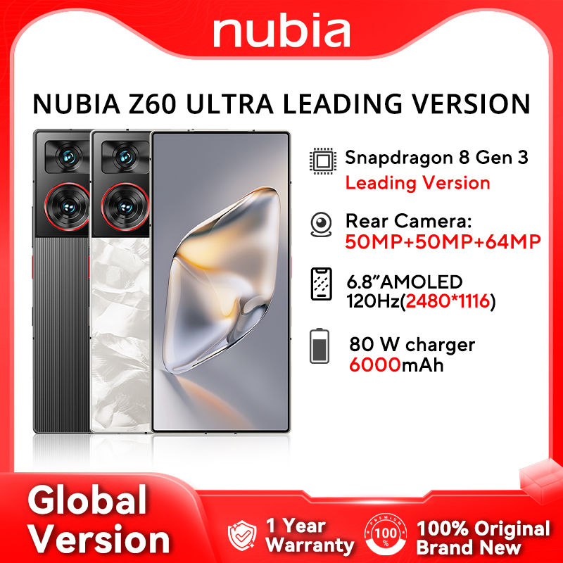 Tus fotos y juegos fluirán como nunca antes, el NUBIA Z60 ULTRA con su Snapdragon 8 Gen 3 y 6000mAh lleva el rendimiento al máximo en una oferta que los amantes de la tecnología no pueden dejar pasar.