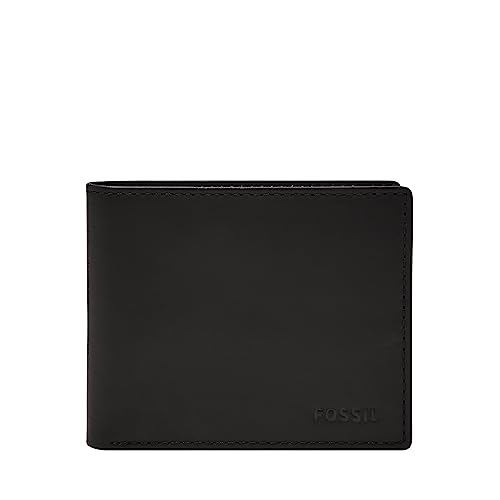 Protege tus datos con estilo: la CARTERA FOSSIL DERRICK combina seguridad RFID y diseño premium en piel negra para el hombre moderno