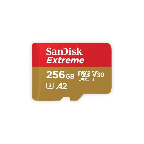 Amplía tu almacenamiento sin límites con la SANDSK EXTREME MICROSDXC 256GB: Velocidad UHS-I y 4K para grabación profesional en cámaras y móviles - El aliado perfecto para creadores de contenido.
