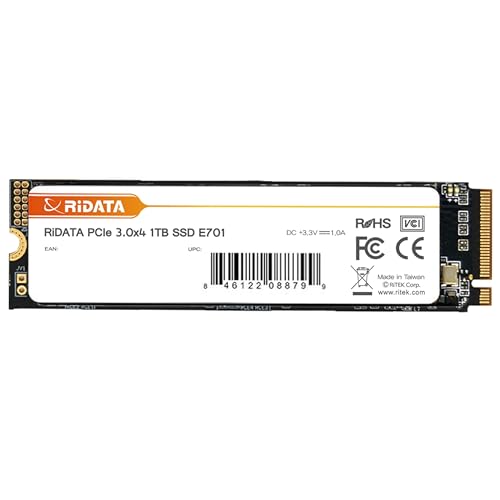Maximiza la velocidad de tu equipo con una mejora radical en almacenamiento: el SSD RIDATA E701 512GB NVMe M.2 ofrece hasta 1700MB/s de lectura, ideal para gamers y profesionales que exigen rendimiento sin compromisos y durabilidad comprobada.