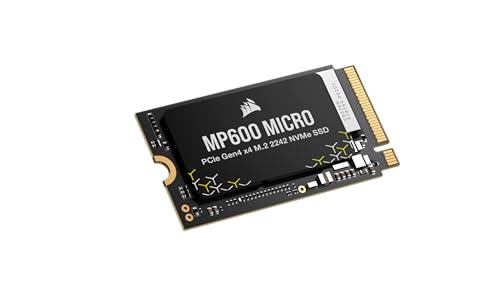 Descarga y carga archivos en segundos con el CORSAIR MP600 MICRO: velocidades de hasta 5,100 MB/s y compatibilidad total en una oferta compacta para gamers y profesionales móviles.