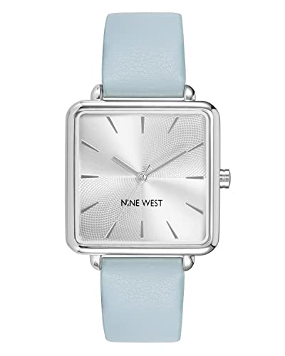 Elegancia que dura: el reloj NINE WEST con movimiento de cuarzo y correa celeste-plateada llega para renovar tu estilo con un descuento imperdible