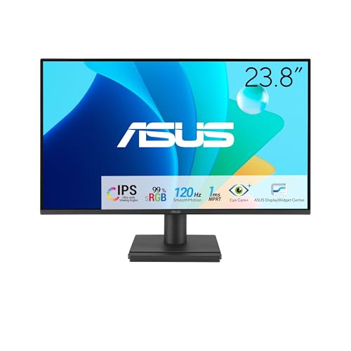 Maximiza tu productividad y protege tus ojos con el MONITOR ASUS VA249HG: Tecnología IPS Full HD y 120Hz para una experiencia visual sin igual en diseño o gaming