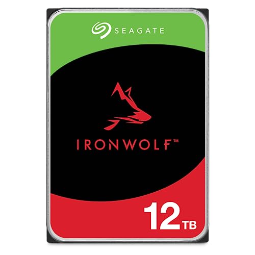 Almacena 12TB de fotos, videos y archivos sin preocuparte por el espacio: el SEAGATE IRONWOLF HDD NAS combina 7200 RPM y tecnología CMR para un rendimiento impecable en tu red doméstica o pequeña oficina.