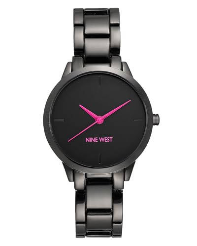 ELEVATE TU ESTILO CON ELEGANCIA ATEMPORAL: Descubre el reloj NINE WEST NW/2435PRGY que combina sofisticación y versatilidad para destacar en cualquier ocasión con su tono metalizado y detalles púrpura