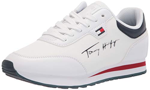 Renueva tu estilo con comodidad: los TENIS TOMMY HILFIGER TWLACES BLANCO combinan elegancia y durabilidad para un look urbano impecable