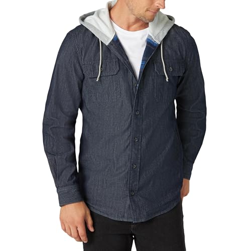 Máximo confort invernal: Descubre la camisa WRANGLER AUTHENTICS con capucha y forro de franela que combate el frío con estilo - tu aliada perfecta para aventuras y vida cotidiana