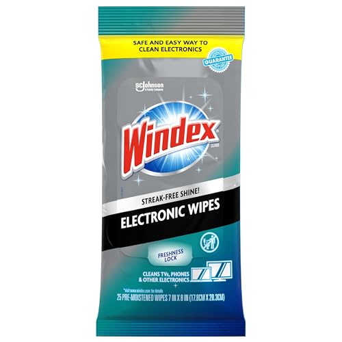 Mantén tus dispositivos impecables sin esfuerzo: Las TOALLITAS WINDEX eliminan huellas y polvo al instante en TV, móviles y más – ¡Protección profesional en casa!