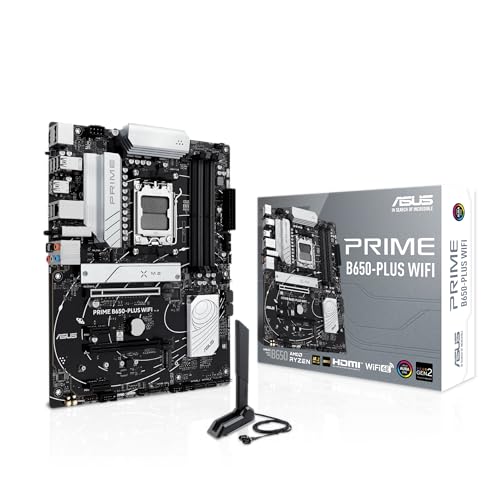 Potencia tu PC gaming con la PLACA BASE ASUS PRIME B650-PLUS WIFI: Futuro DDR5 y WiFi 6E para procesadores Ryzen 9000, 8000 y 7000 al máximo rendimiento