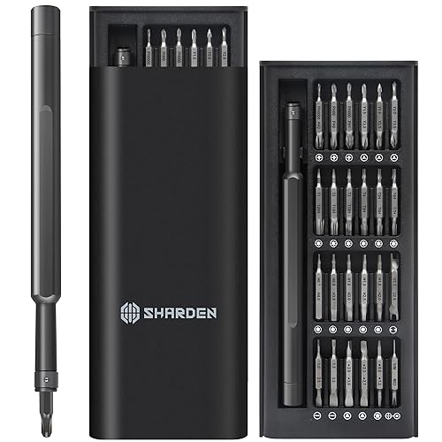Domina las reparaciones electrónicas con el KIT SHARDEN 49 EN 1: herramienta profesional magnética que desarma iPHONES y PS5 con precisión milimétrica - tu taller en miniatura