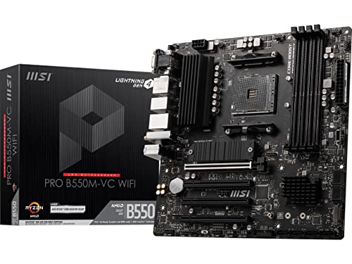 Potencia tu PC con esta placa base GAMER: Descubre cómo la MSI PRO B550M-VC WiFi ofrece velocidad EXTREMA con WiFi 6E y soporte para Ryzen 5000 - Ideal para streamers y creadores
