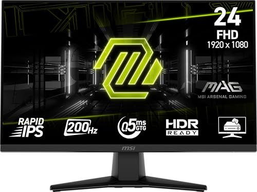 Domina cada partida con fluidez extrema: El monitor MSI MAG 242F de 200Hz y 0.5ms te da la ventaja competitiva que necesitas en tus batallas digitales
