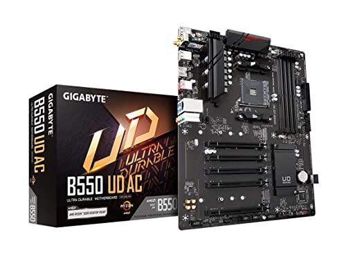 Potencia tu PC gaming con esta placa madre: La GIGABYTE B550 UD AC ofrece doble M.2 y Wi-Fi AC para un rendimiento sin límites - La elección inteligente para gamers exigentes