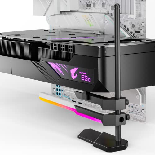 Protege tu inversión y mejora la estética de tu PC con el SOPORTE UP-HERE GH05CK: Evita el hundimiento de tus gráficas y añade iluminación ARGB personalizable