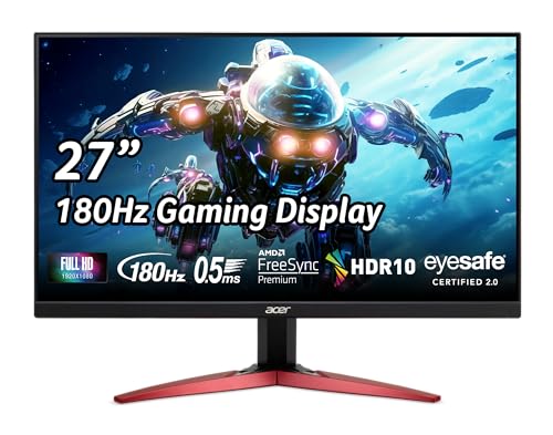 Domina el gaming con fluidez extrema: El ACER NITRO KG271 M3BIIP combina 180Hz y 0.5ms para una experiencia HDR10 imbatible - ¡Juega como un profesional!