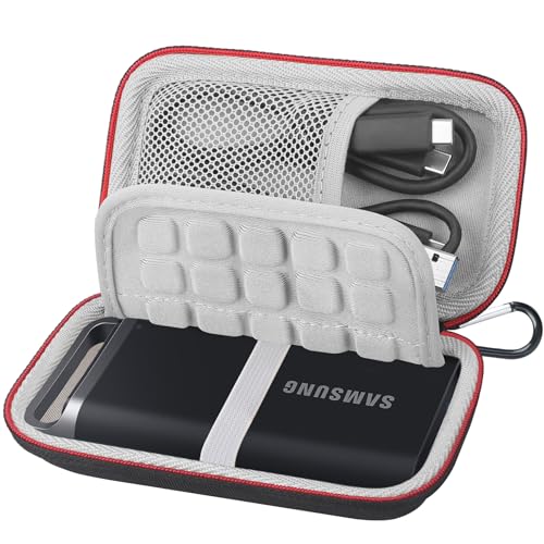 Protege tu SSD portátil como un tesoro en cualquier aventura: el estuche LACDO para SAMSUNG T5 EVO es resistente a golpes, agua y viajes extremos, ideal para profesionales móviles y viajeros frecuentes.