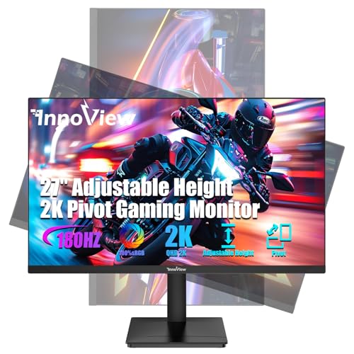 REVOLUCIONA tu experiencia gamer: el MONITOR INNOVIEW 27" 2K con 180Hz te ofrece FLUIDEZ EXTREMA y COLORES VIVOS - La combinación perfecta para dominar cualquier partida