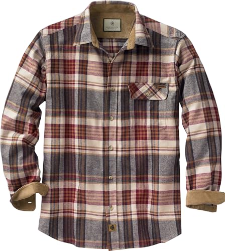 Descubre la comodidad rural con la CAMISA BUCK CAMP de LEGENDARY WHITETAILS: tejido de franela premium y puños de pana que combinan estilo campestre con durabilidad para aventuras al aire libre.