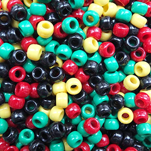Personaliza tus proyectos más rápido que nunca: Las RASTA MIX PONY BEADS con agujeros grandes y colores vibrantes llegan para conquistar a creadores y artesanos.