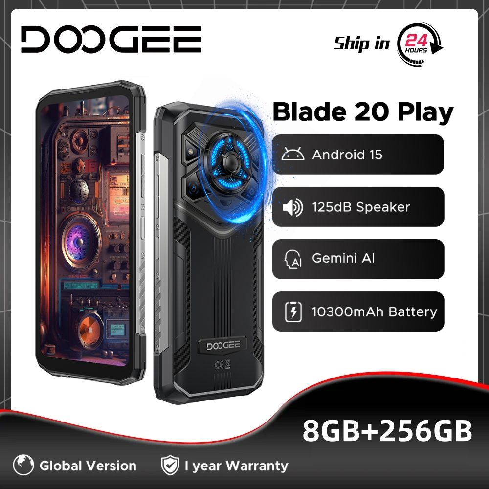 Resistencia y Potencia Unidas: Descubre el DOOGEE BLADE20 PLAY 5G con Batería de 10300mAh y Android 15 - Ideal para Aventuras Extremas y Multitarea sin Límites