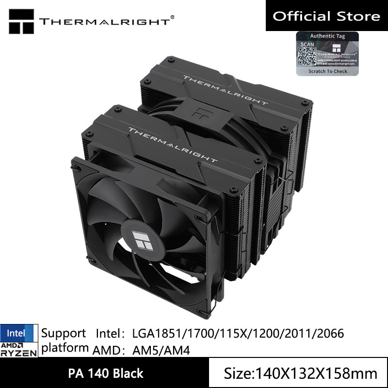 Refrigera tu PC como un PRO: El THERMALRIGHT PEERLESS ASSASSIN 140 con 6 tubos de calor baja temperaturas hasta 30% más en gaming extremo - ¡Actualiza sin límites!