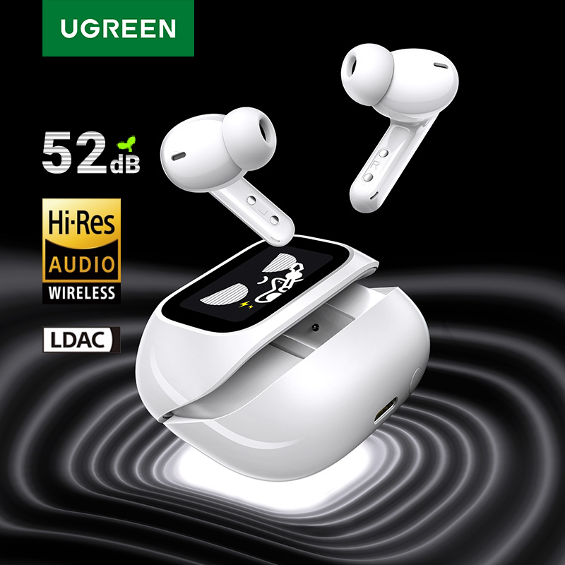 Prueba de los auriculares UGREEN con pantalla y cancelación de ruido
