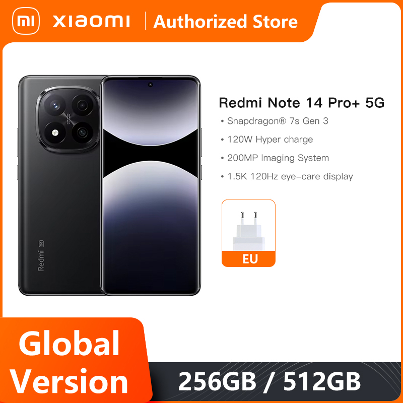 Descubre potencia y estilo sin límites: revoluciona tu día a día con el XIAOMI REDMI NOTE 14 PRO+ PLUS 5G, cámara de 200MP, carga ultrarrápida y resistencia IP68 para experiencias inigualables.