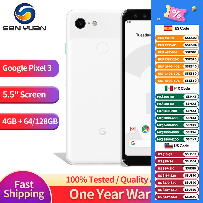 Descubre cómo el GOOGLE PIXEL 3 revoluciona tu día a día con su pantalla nítida de 5.5 pulgadas y potencia Snapdragon 845 para un rendimiento sin igual en multitarea y fotografía avanzada, asegurando una experiencia premium accesible.
