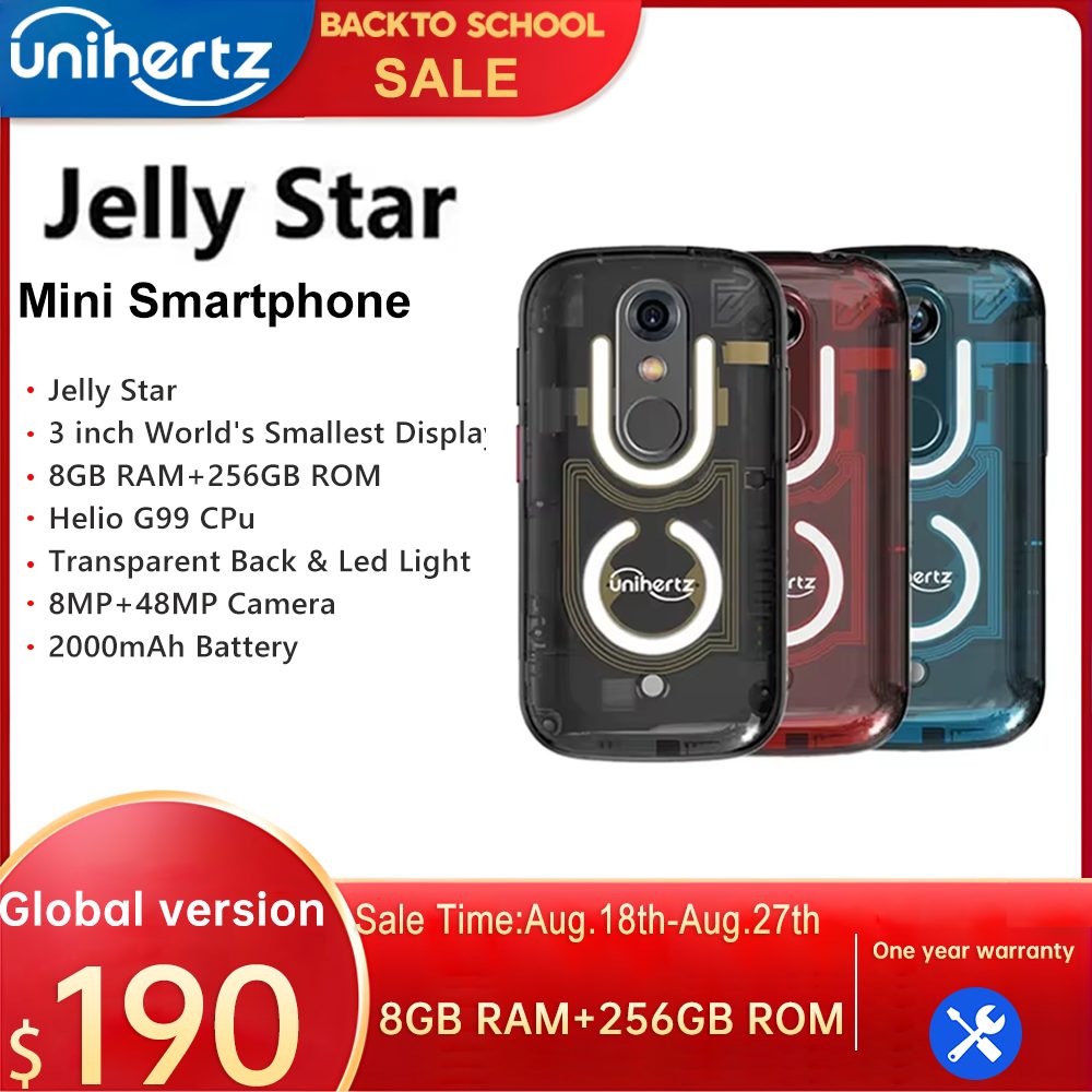 Descubre Potencia en Miniatura: El Smartphone Más Pequeño del Mercado Rompe Barreras con su Diseño Único y Rendimiento Sólido en el UNIHERTZ JELLY STAR - Innovación que Cabe en tu Bolsillo.