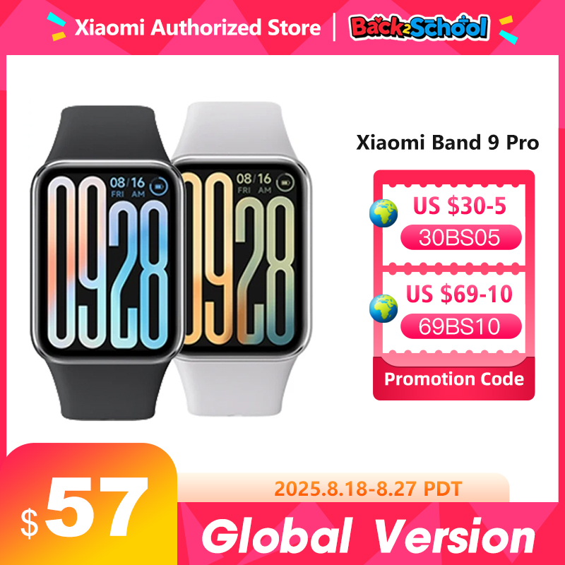 Domina tu rutina fitness con la XIAOMI MI BAND 9 PRO: Pantalla AMOLED ultra nítida + 150 modos deportivos + GPS integrado para un seguimiento profesional sin límites