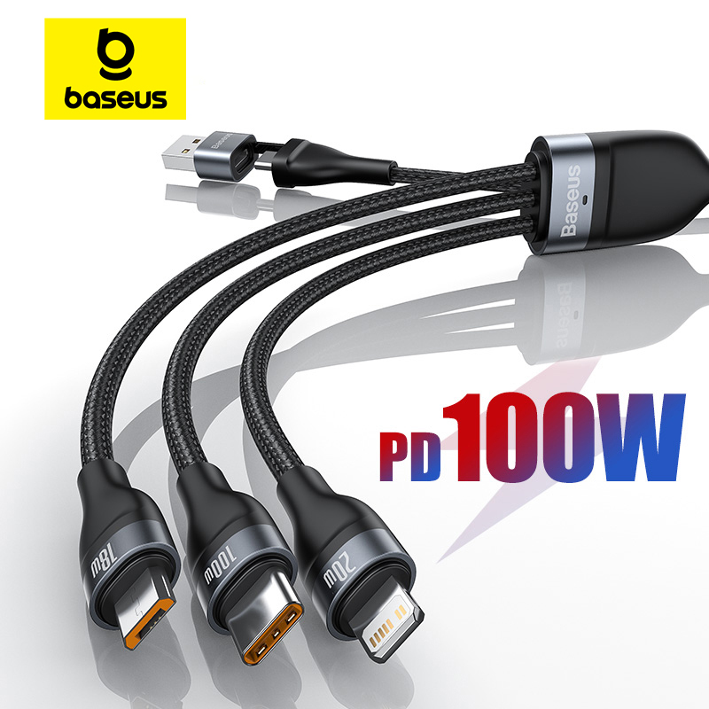 Baseus 3 en 1: el cable que sí organiza tu mesa