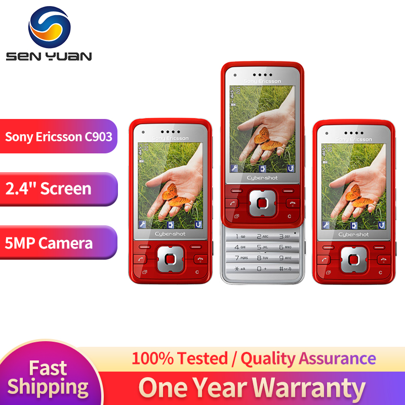 REVIVE LA ERA DORADA con un clásico modernizado: El SONY ERICSSON C903 combina nostalgia y funcionalidad con su cámara 5MP y GPS - ¡Tecnología retro que sigue impresionando!