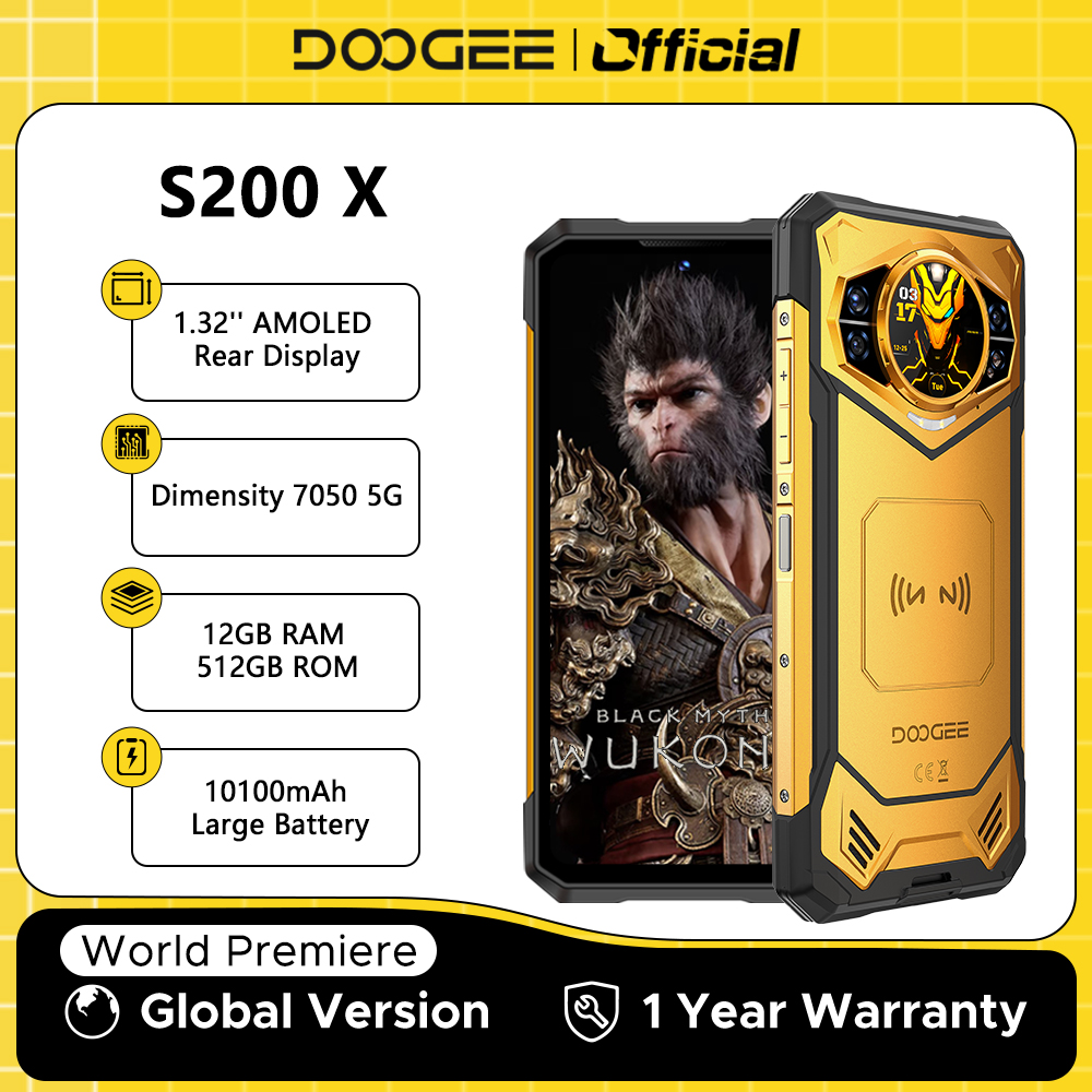 Olvídate de cargar tu móvil por días: el DOOGEE S200 X 5G con su batería de 10100mAh, 12GB RAM y pantalla ultrafluida redefine la resistencia en una oferta única para aventureros y multitarea.