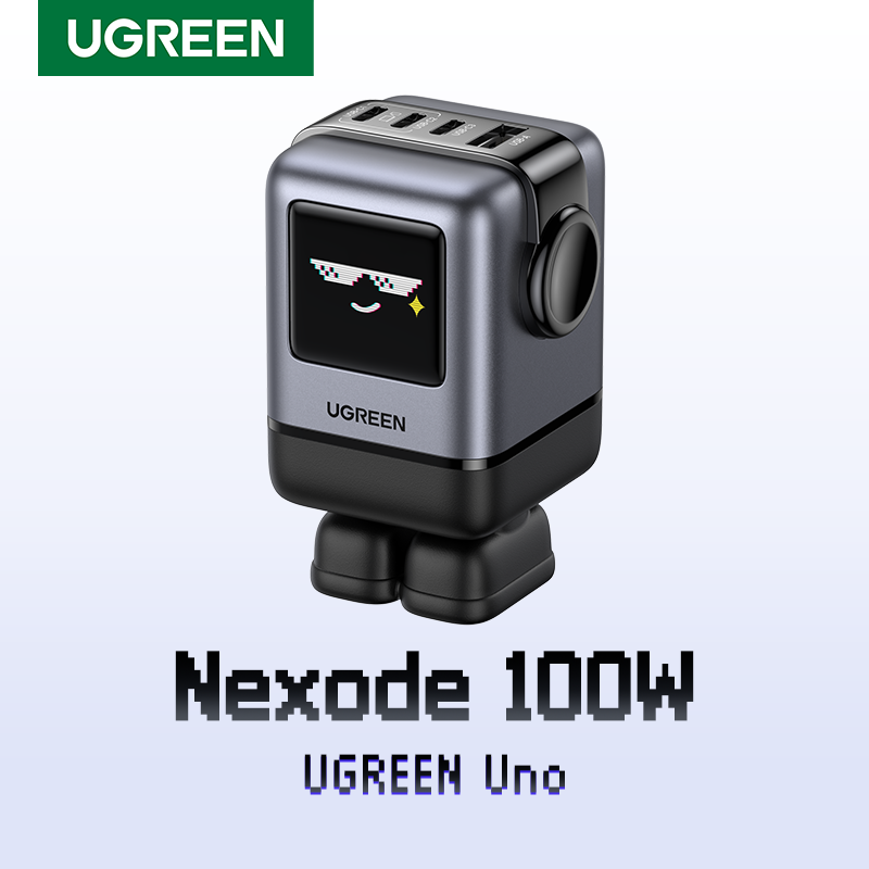 Análisis del cargador UGREEN Uno 100W GaN: Un robot en tu mesa