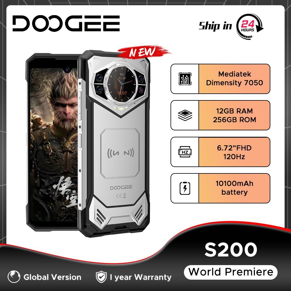 Tendrás batería para 3 días de aventura y fotos de revista: el DOOGEE S200 combina 10100mAh, cámara 100MP y resistencia extrema para aventureros y fotógrafos exigentes con un 55% de descuento.
