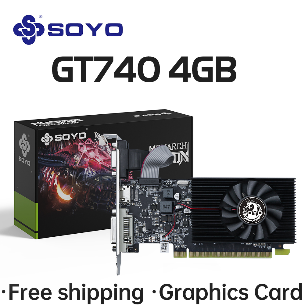 Tus juegos fluirán sin problemas con esta tarjeta gráfica económica: la SOYO GT740 4G ofrece rendimiento estable para títulos clásicos y multitarea en una oferta imperdible para gamers casuales.