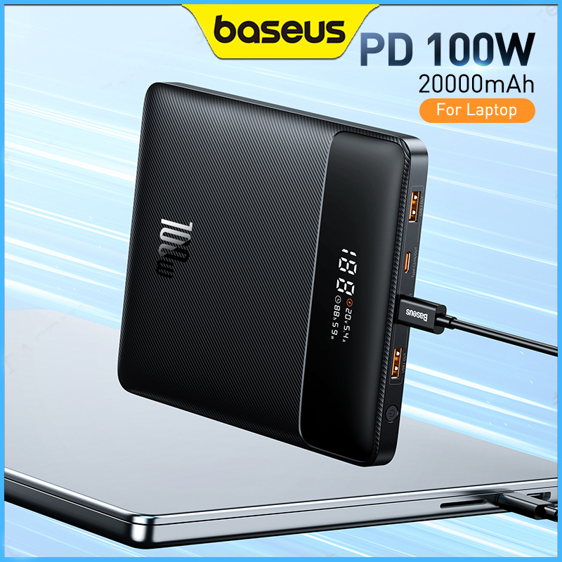 Do you want to charge your laptop and mobile simultaneously anywhere? The BASEUS 100W 20000MAH PD POWERBANK makes it possible with ultra-fast charging and universal compatibility for all your devices.