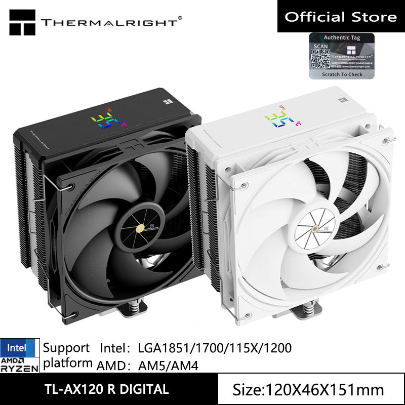 Refrigera tu PC como un pro: Descubre cómo el THERMALRIGHT TL-AX120 R DIGITAL reduce hasta 30°C con su tecnología AGHP4.0 - La solución definitiva para gaming y overclocking