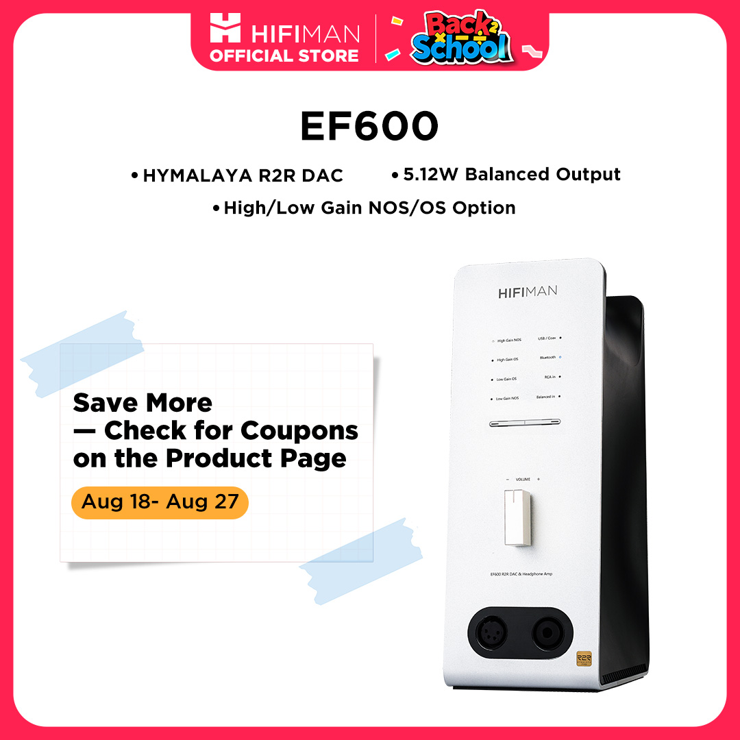 Eleva tu experiencia auditiva con una calidad de sonido sin precedentes: el HIFIMAN EF600 combina un avanzado DAC R2R HYMALAYA Pro, amplificador y soporte en un diseño elegante, ofreciendo fidelidad y versatilidad para audiófilos exigentes.