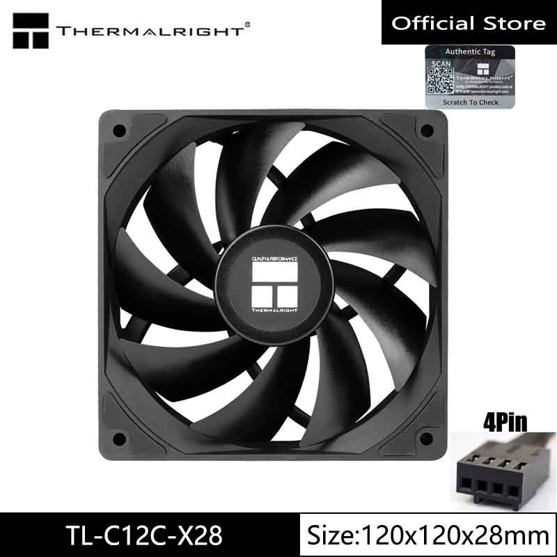 REVOLUCIONA LA REFRIGERACIÓN DE TU PC: Descubre cómo el VENTILADOR THERMALRIGHT TL-C12C-X28 con rodamientos S-FDB mantiene tu equipo fresco incluso en las cargas más exigentes