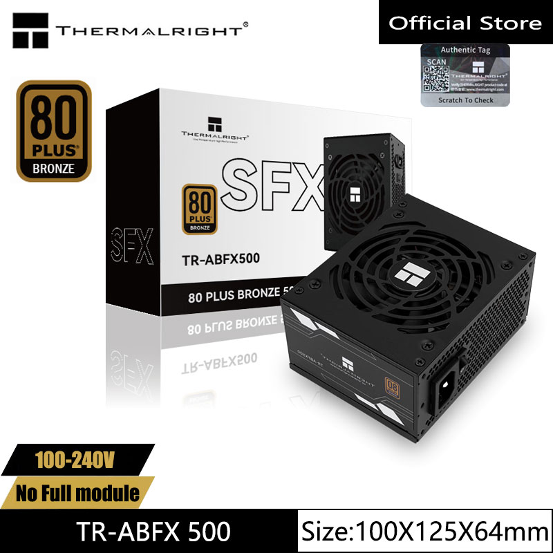 Maximiza el espacio en tu PC sin sacrificar potencia: la fuente SFX THERMALRIGHT TR-ABFX 500 ofrece eficiencia energética en un diseño compacto ideal para builds modernas