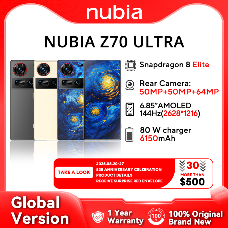 Tu fotografía profesional nunca fue tan accesible: El NUBIA Z70 ULTRA con triple cámara de 50MP y procesador Snapdragon8 Elite redefine la creatividad en una oferta imperdible para amantes de la tecnología.