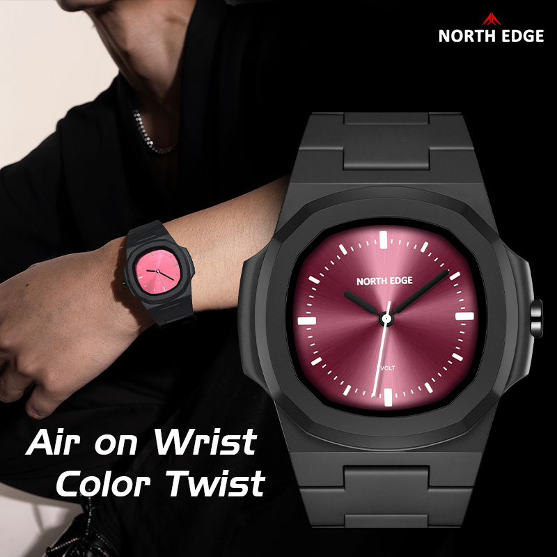 Domina tu rutina deportiva con estilo: El NORTH EDGE VOLT combina resistencia acuática (50M) y diseño cuadrado ultraligero para un rendimiento sin límites